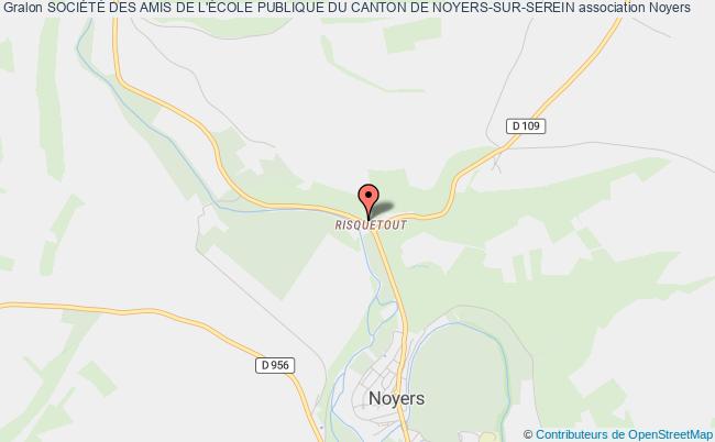 plan association SociÉtÉ Des Amis De L'École Publique Du Canton De Noyers-sur-serein Noyers