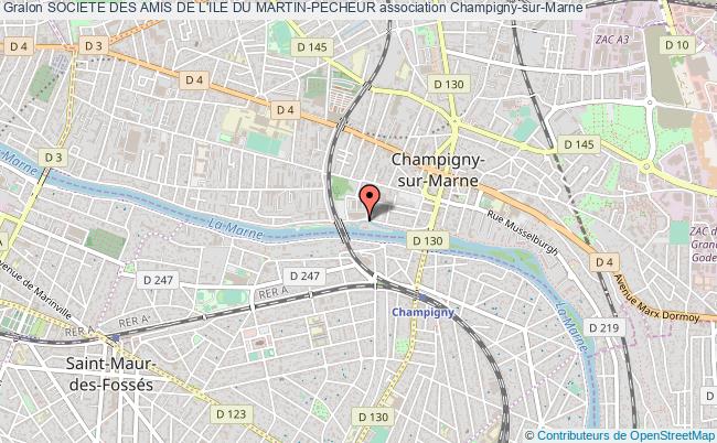 plan association Societe Des Amis De L'ile Du Martin-pecheur Champigny-sur-Marne