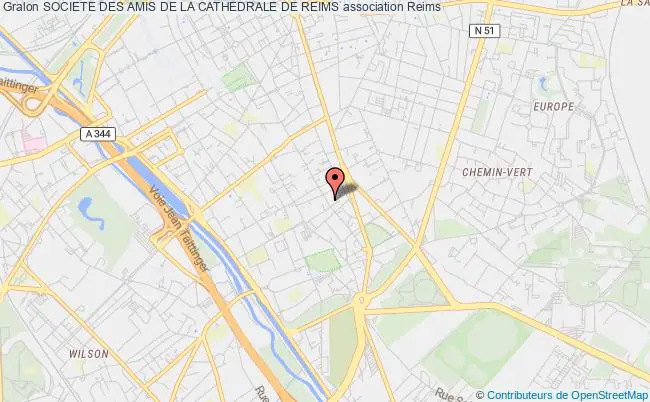plan association Societe Des Amis De La Cathedrale De Reims Reims