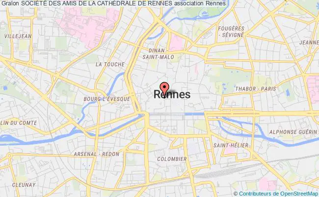 plan association SociÉtÉ Des Amis De La CathÉdrale De Rennes Rennes
