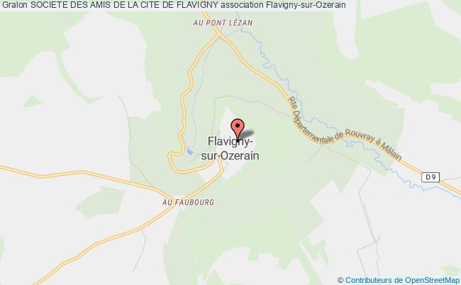 plan association Societe Des Amis De La Cite De Flavigny Flavigny-sur-Ozerain