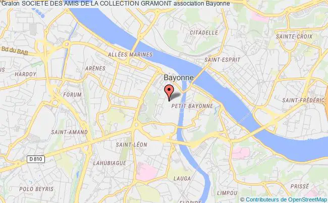 plan association Societe Des Amis De La Collection Gramont Bayonne