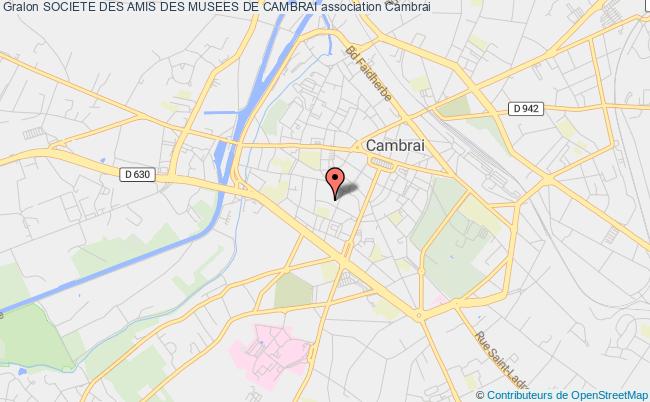 plan association Societe Des Amis Des Musees De Cambrai Cambrai