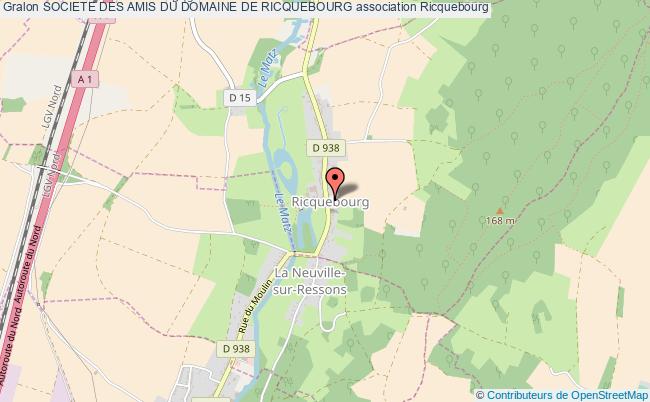 plan association Societe Des Amis Du Domaine De Ricquebourg Ricquebourg
