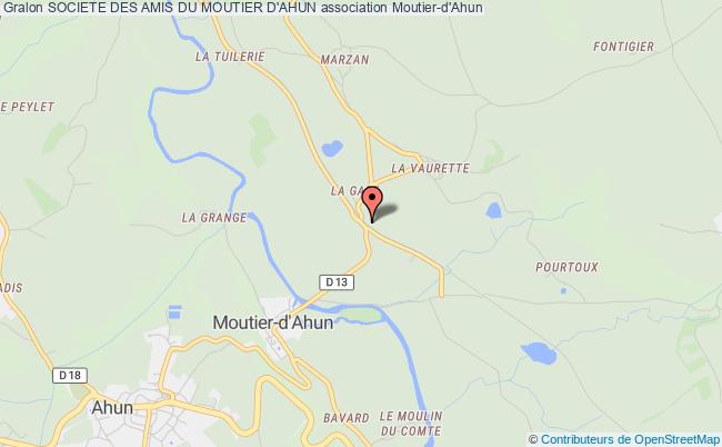 plan association Societe Des Amis Du Moutier D'ahun Moutier-d'Ahun