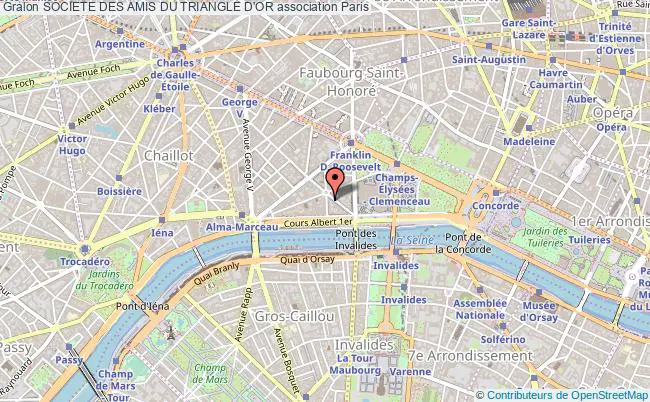 plan association Societe Des Amis Du Triangle D'or Paris