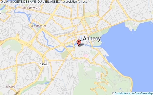 plan association Societe Des Amis Du Vieil Annecy Annecy