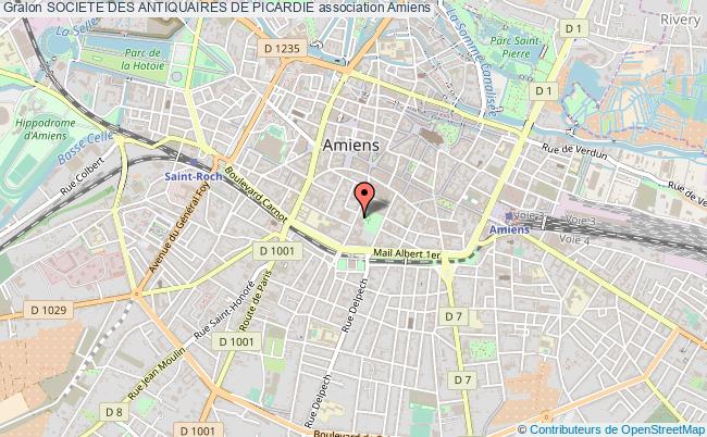 plan association Societe Des Antiquaires De Picardie Amiens