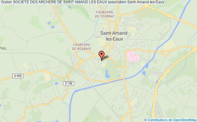 plan association Societe Des Archers De Saint Amand Les Eaux Saint-Amand-les-Eaux