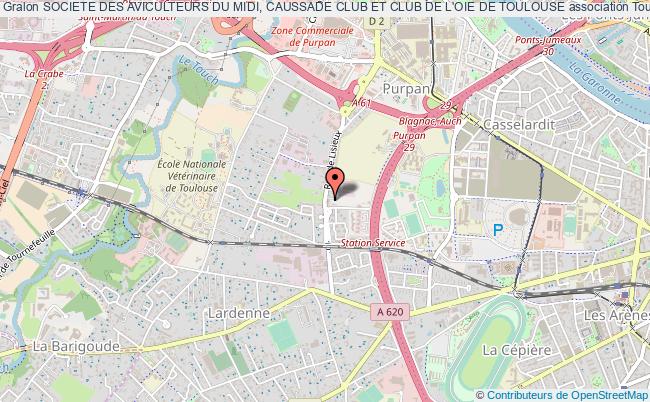 plan association Societe Des Aviculteurs Du Midi, Caussade Club Et Club De L'oie De Toulouse Toulouse