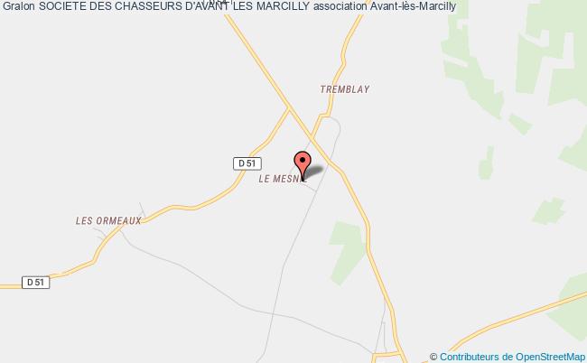 plan association Societe Des Chasseurs D'avant Les Marcilly Avant-lès-Marcilly