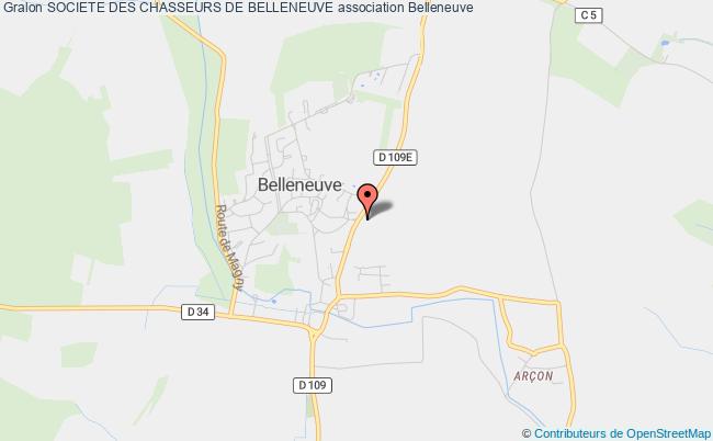 plan association Societe Des Chasseurs De Belleneuve Belleneuve