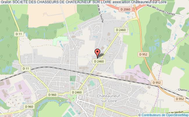 plan association Societe Des Chasseurs De Chateauneuf Sur Loire Châteauneuf-sur-Loire