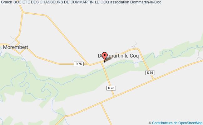 plan association Societe Des Chasseurs De Dommartin Le Coq Dommartin-le-Coq