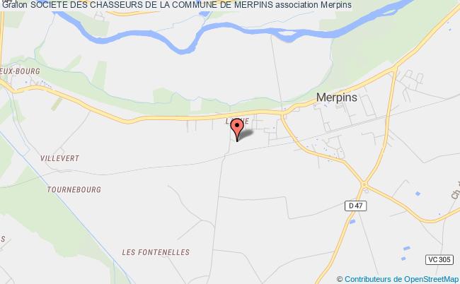 plan association Societe Des Chasseurs De La Commune De Merpins Merpins