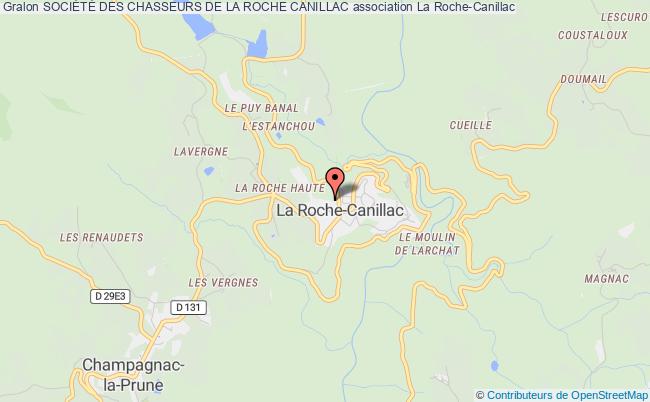 plan association SociÉtÉ Des Chasseurs De La Roche Canillac La    Roche-Canillac