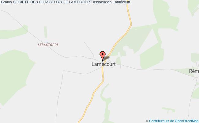 plan association Societe Des Chasseurs De Lamecourt Lamécourt