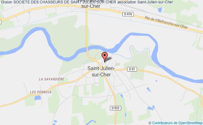 plan association Societe Des Chasseurs De Saint Julien Sur Cher Saint-Julien-sur-Cher