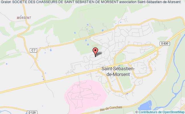plan association Societe Des Chasseurs De Saint Sebastien De Morsent Saint-Sébastien-de-Morsent