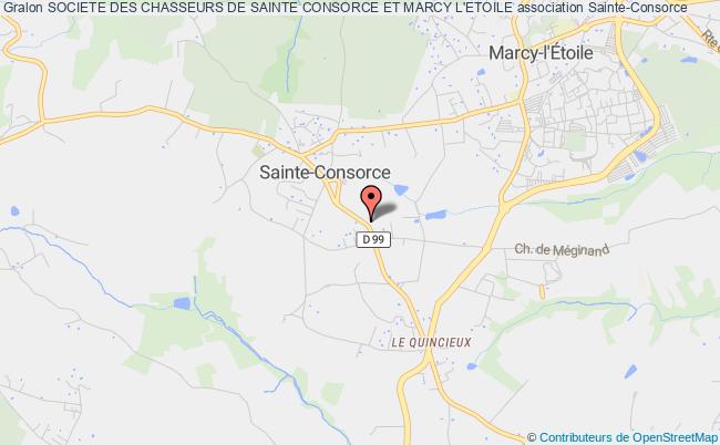 plan association Societe Des Chasseurs De Sainte Consorce Et Marcy L'etoile Sainte-Consorce
