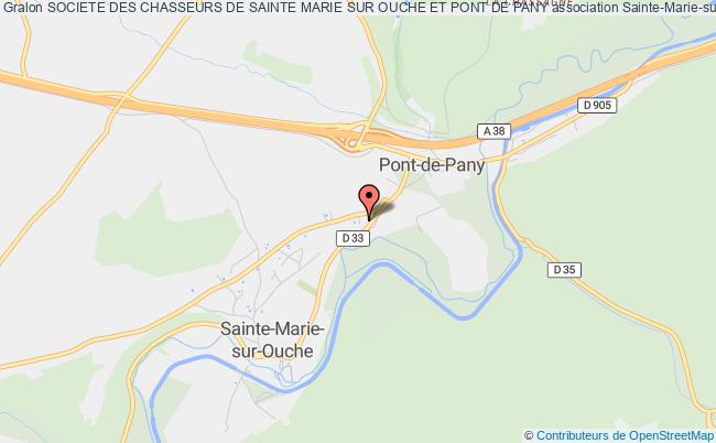 plan association Societe Des Chasseurs De Sainte Marie Sur Ouche Et Pont De Pany Sainte-Marie-sur-Ouche