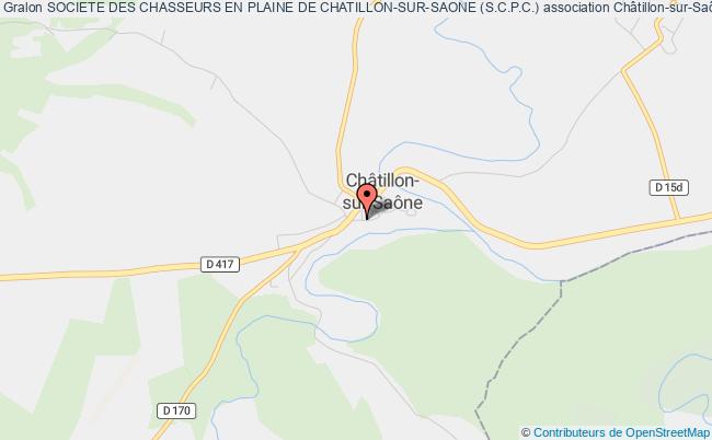plan association Societe Des Chasseurs En Plaine De Chatillon-sur-saone (s.c.p.c.) Châtillon-sur-Saône