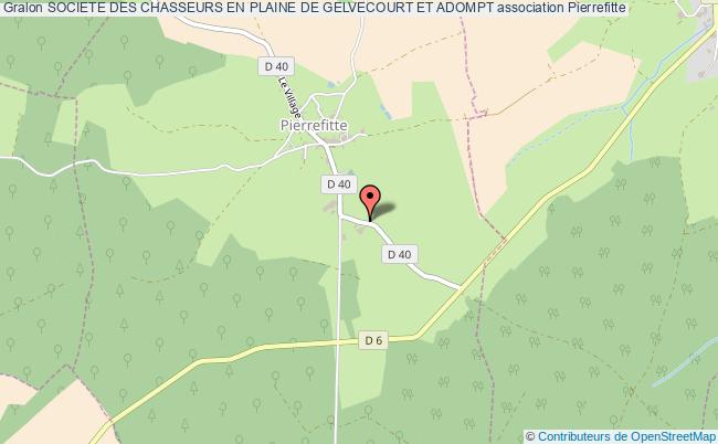 plan association Societe Des Chasseurs En Plaine De Gelvecourt Et Adompt Pierrefitte