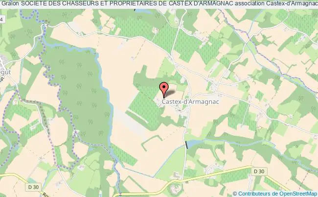 plan association Societe Des Chasseurs Et Proprietaires De Castex D'armagnac Castex-d'Armagnac