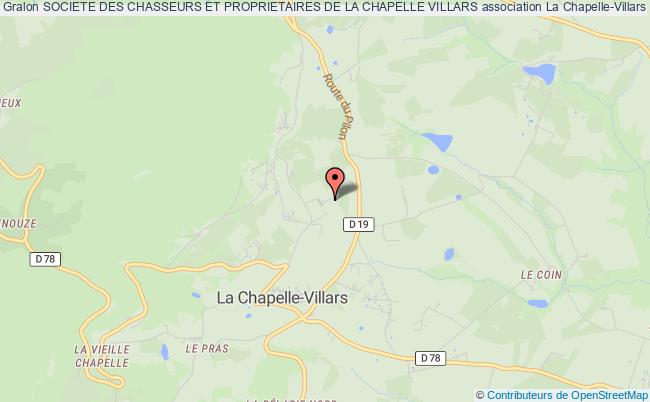 plan association Societe Des Chasseurs Et Proprietaires De La Chapelle Villars La Chapelle-Villars