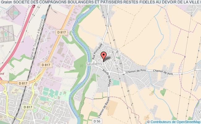 plan association Societe Des Compagnons Boulangers Et PÂtissiers Restes Fideles Au Devoir De La Ville De Toulouse Saubens