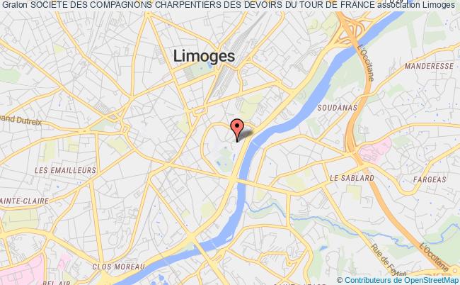 plan association Societe Des Compagnons Charpentiers Des Devoirs Du Tour De France Limoges