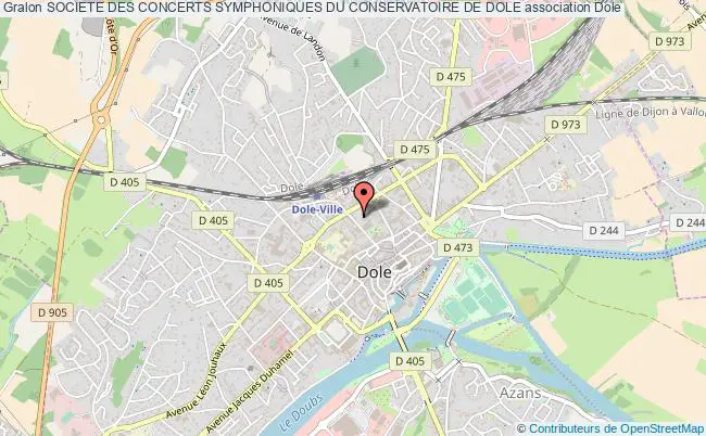 plan association Societe Des Concerts Symphoniques Du Conservatoire De Dole Dole