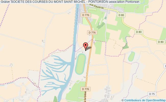 plan association Societe Des Courses Du Mont Saint Michel - Pontorson Pontorson