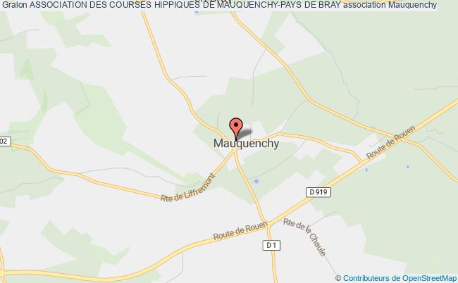 plan association Societe Des Courses Hippiques De Mauquenchy-pays De Bray Mauquenchy
