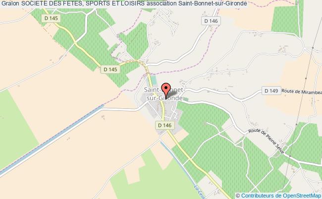 plan association Societe Des Fetes, Sports Et Loisirs Saint-Bonnet-sur-Gironde