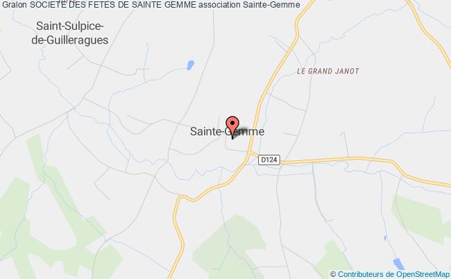 plan association Societe Des Fetes De Sainte Gemme Sainte-Gemme
