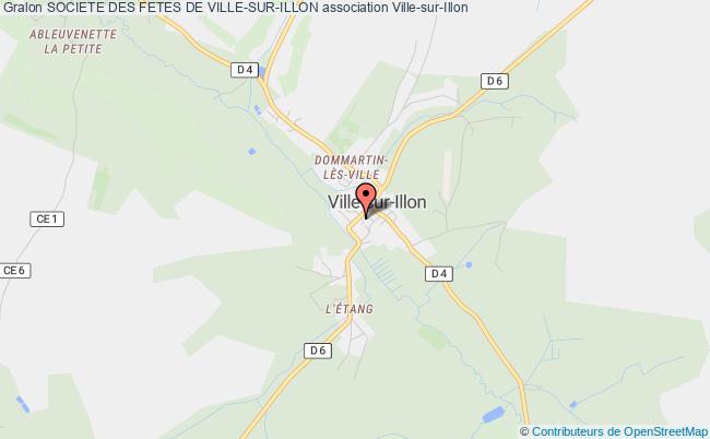 plan association Societe Des Fetes De Ville-sur-illon Ville-sur-Illon