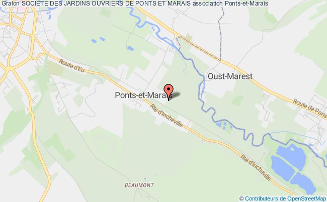 plan association Societe Des Jardins Ouvriers De La Ville D'eu Ponts-et-Marais
