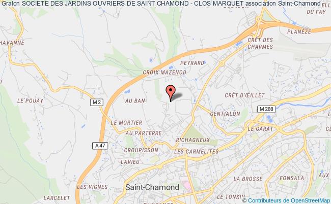 plan association Societe Des Jardins Ouvriers De Saint Chamond - Clos Marquet Saint-Chamond
