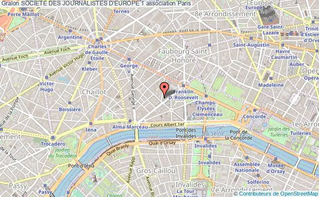 plan association Societe Des Journalistes D'europe 1 Paris
