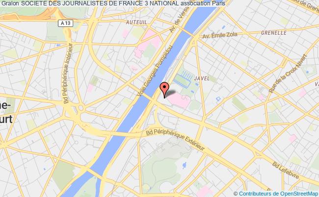 plan association Societe Des Journalistes De France 3 National Paris