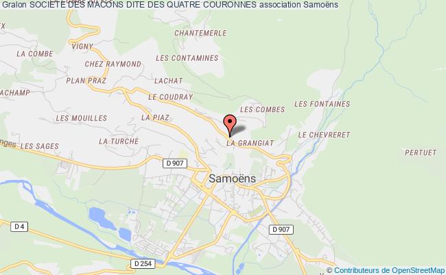 plan association Societe Des Macons Dite Des Quatre Couronnes Samoëns