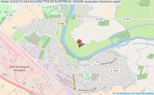 plan association Societe Des Majorettes De Montreuil-juigne Montreuil-Juigné