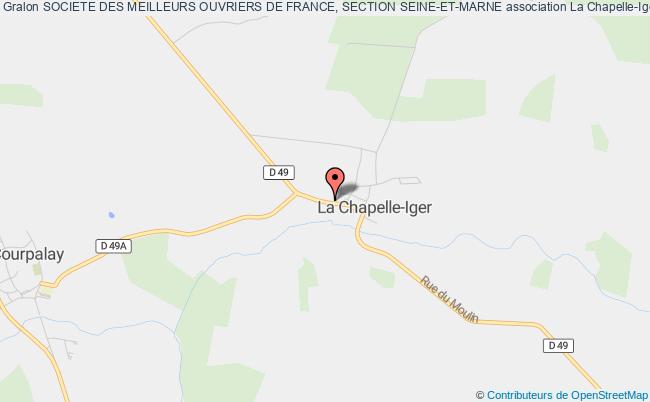 plan association Societe Des Meilleurs Ouvriers De France, Section Seine-et-marne La Chapelle-Iger