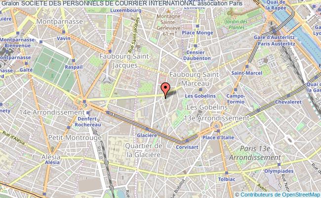 plan association Societe Des Personnels De Courrier International Paris