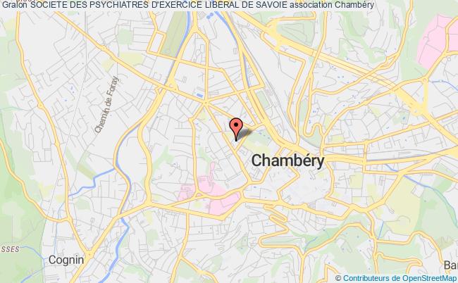 plan association Societe Des Psychiatres D'exercice Liberal De Savoie Chambéry