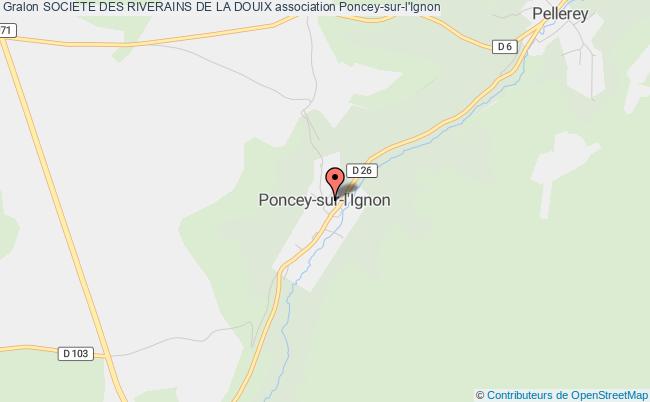 plan association Societe Des Riverains De La Douix Poncey-sur-l'Ignon