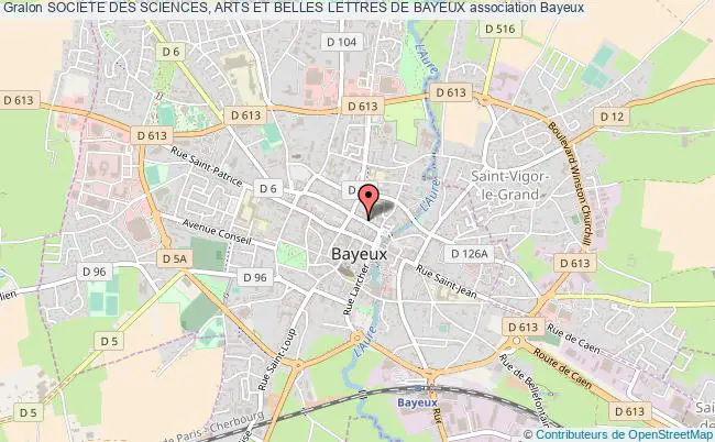 plan association Societe Des Sciences, Arts Et Belles Lettres De Bayeux Bayeux