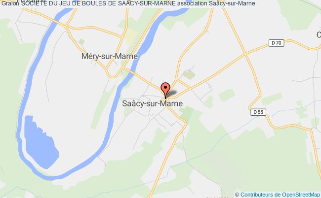 plan association Societe Du Jeu De Boules De Saacy-sur-marne Saâcy-sur-Marne