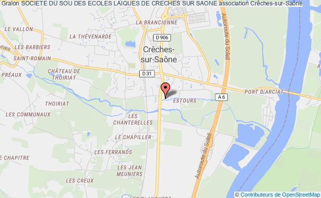 plan association Societe Du Sou Des Ecoles Laiques De Creches Sur Saone Crêches-sur-Saône